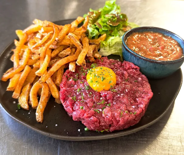 Steak tartare, frites maison